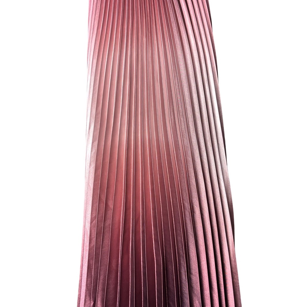 Betsy & Adam Women's size 10 Pleated Maxi Dess Special Occasion Gown Ombre NEW - Picture 8 of 13